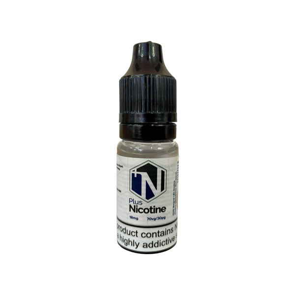 Plus Nicotine Flavourless Nicotine Shot 18mg (70VG)