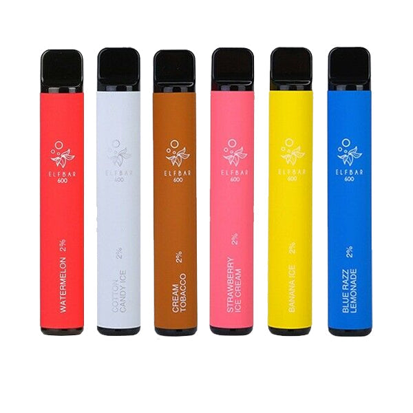 ELF Bar Disposable Vape Pod 600 Puffs 20mg