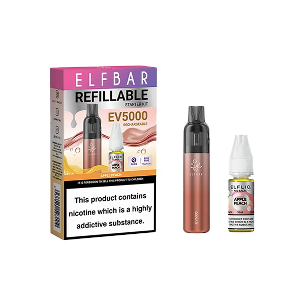 Elf Bar EV5000 Disposable Pod Kit + ElfLiq Salt 20mg