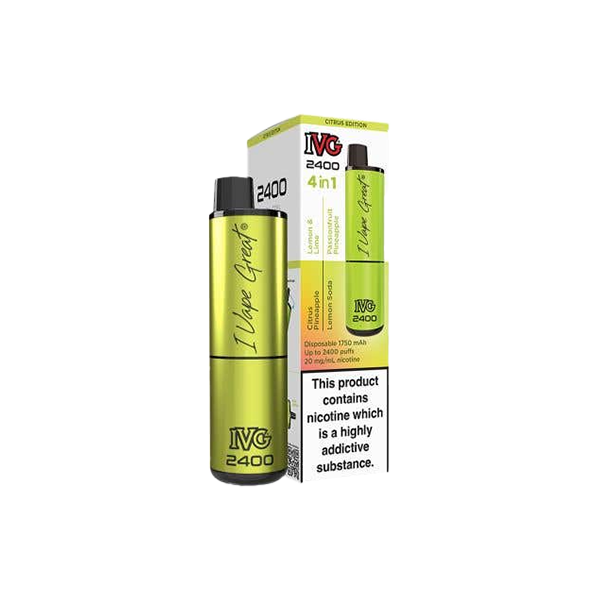 I VG 2400 Disposable 2400 Puffs - 4 in 1 Multi-Edition 20mg