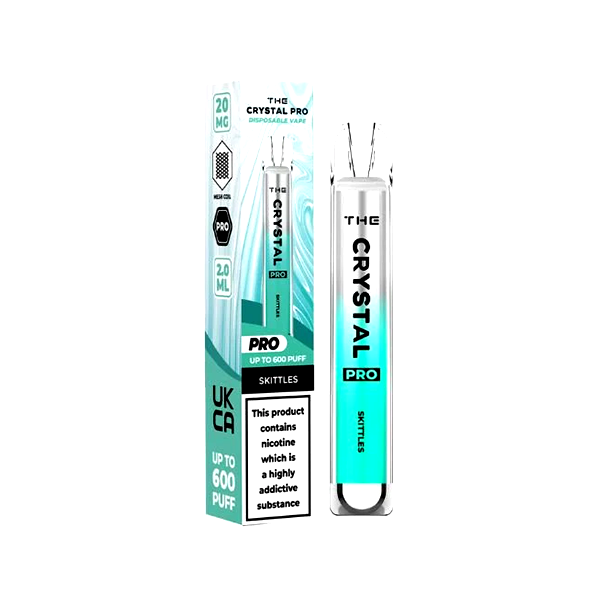 The Crystal Pro Disposable Vape Device 600 Puffs 20mg