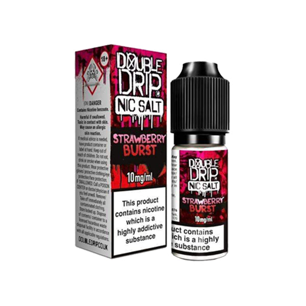 Double Drip Flavoured Nic Salts E Liquid 10MG