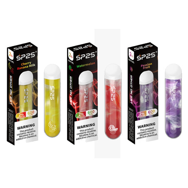 SP2S Disposable Vape Device 600 Puffs 20mg  (BUY 1 GET 1 FREE)