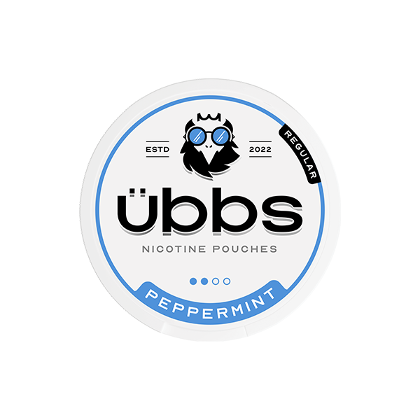 Übbs Peppermint Regular Strength Nicotine Pouches - 20 Pouches 6mg