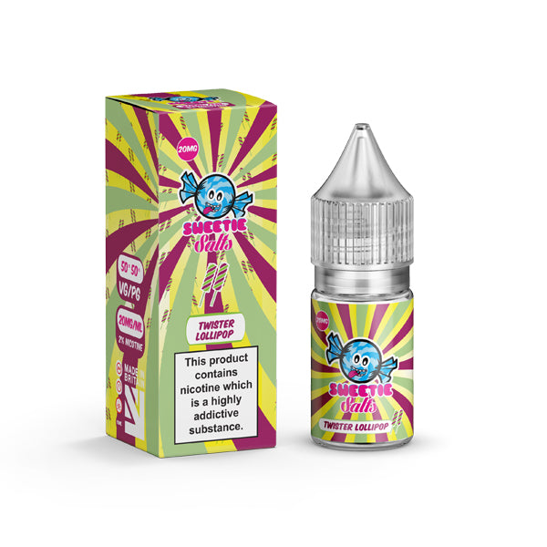 Twister Lollipop By Liqua Vape Flavoured Nic Salts 18mg