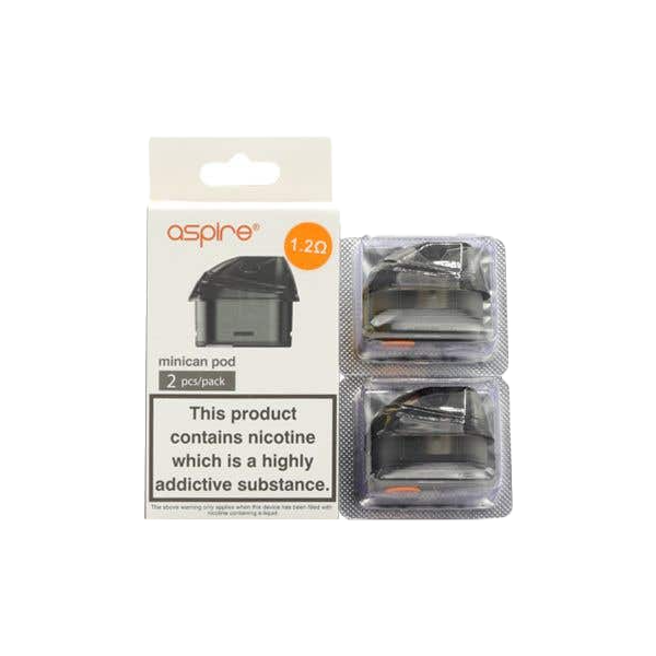 Aspire Minican Replacement Pods Two Pack (0.8Ohm/1.2Ohm)