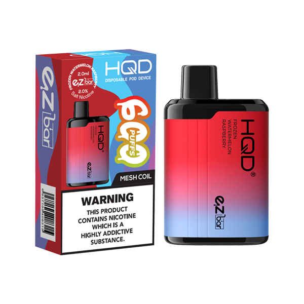 HQD EZ Bar Disposable Vape Device 600 Puffs 20mg