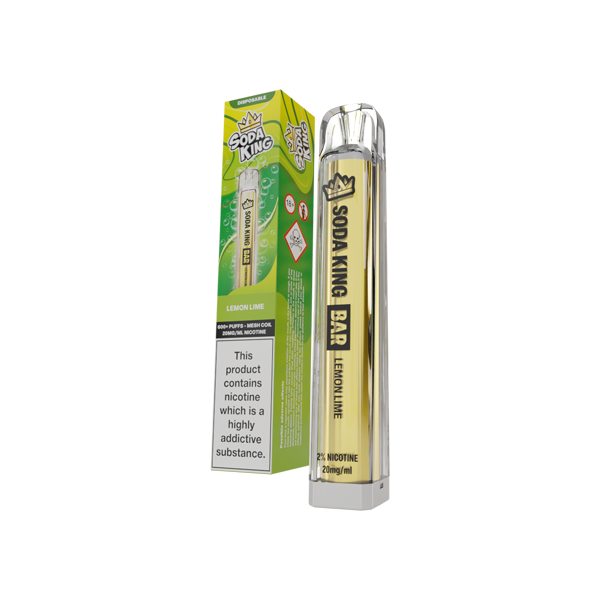 Soda King Bar Disposable Vape Device 600 Puffs 20mg