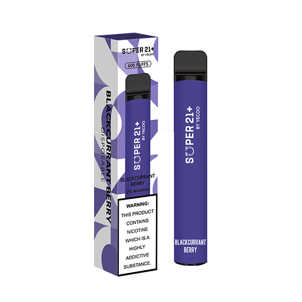 Super21+ By Yecoo Disposable Vape Device 600 Puffs 20mg