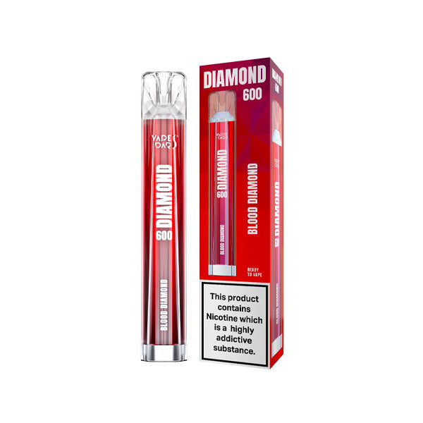 Vapes Bars Diamond 600 Disposable Vape Device 600 Puffs 20mg