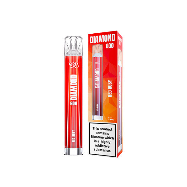 Vapes Bars Diamond 600 Disposable Vape Device 600 Puffs 20mg