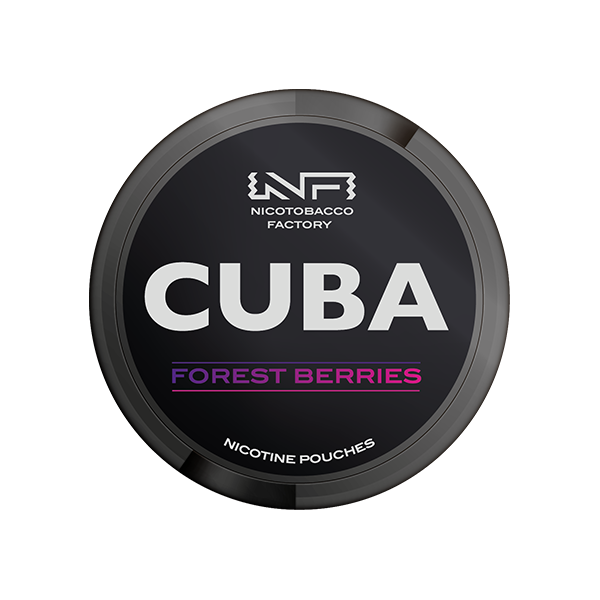 CUBA Black Nicotine Pouches - 25 Pouches 43mg