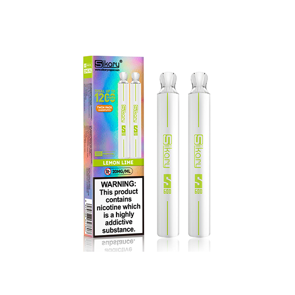 Sikary S600 Twin Pack Disposable Vapes 1200 Puffs 20mg