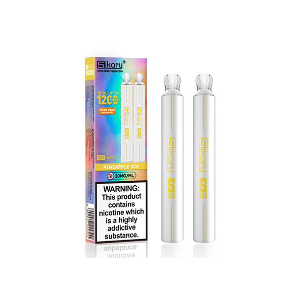 Sikary S600 Twin Pack Disposable Vapes 1200 Puffs 20mg