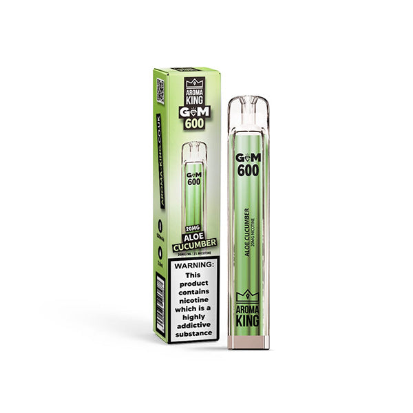 Aroma King GEM 600 Disposable Vape Device 600 Puffs 20mg