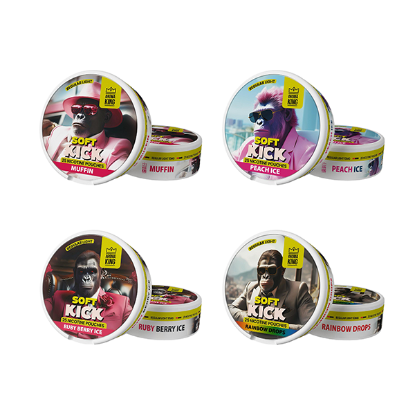 Aroma King Soft Kick Nicotine Pouches - 25 Pouches 10mg