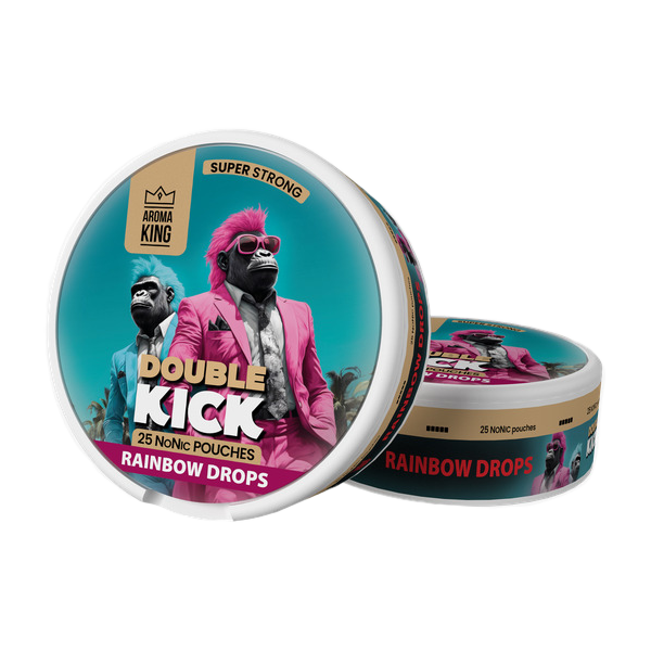 Aroma King Double Kick NoNic Pouches - 25 Pouches 50mg