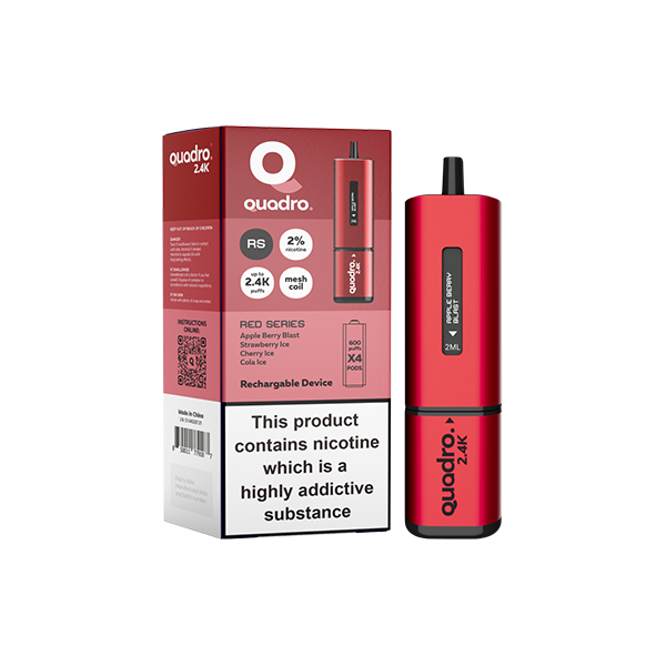 Quadro 2.4K Pod Vape Kit 2400 Puffs 20mg