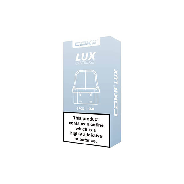 Cokii Lux Replacement Pods 3 Pack (0.6Ohm, 0.8Ohm, 1.0Ohm)