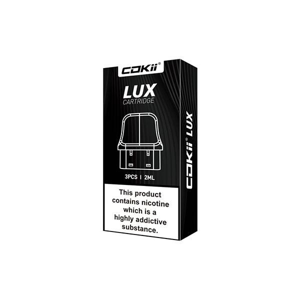 Cokii Lux Replacement Pods 3 Pack (0.6Ohm, 0.8Ohm, 1.0Ohm)