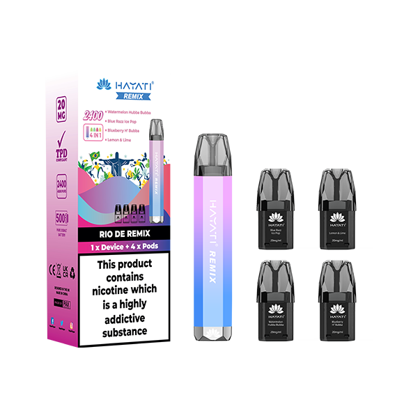 Hayati Remix 4in1 2400 Pod Kit 2400 Puffs 20mg