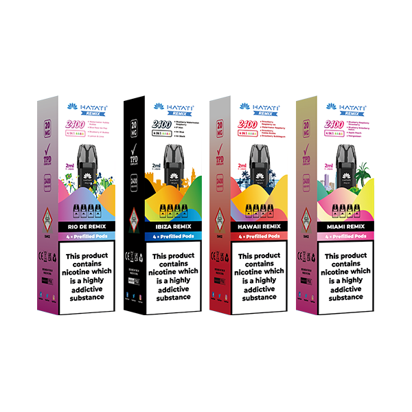 Hayati Remix 2400 Replacement Pods 2400 Puffs 20mg