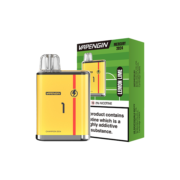 Vapengin Mercury Euro 2024 Edition Disposable 600 Puffs 20mg