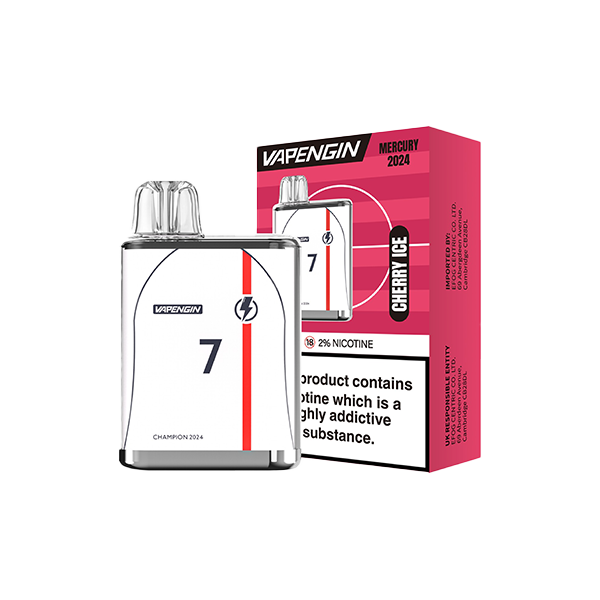 Vapengin Mercury Euro 2024 Edition Disposable 600 Puffs 20mg