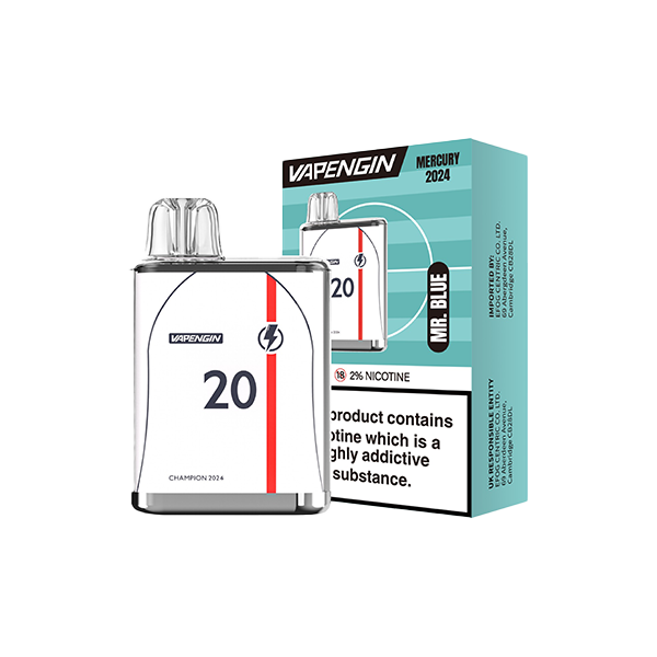 Vapengin Mercury Euro 2024 Edition Disposable 600 Puffs 20mg