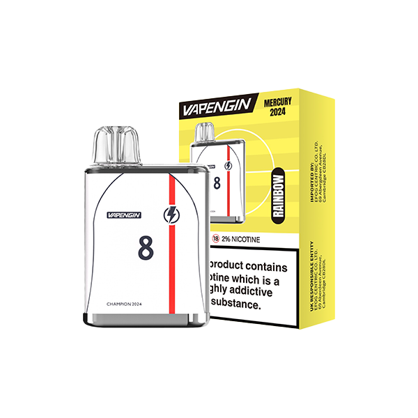 Vapengin Mercury Euro 2024 Edition Disposable 600 Puffs 20mg