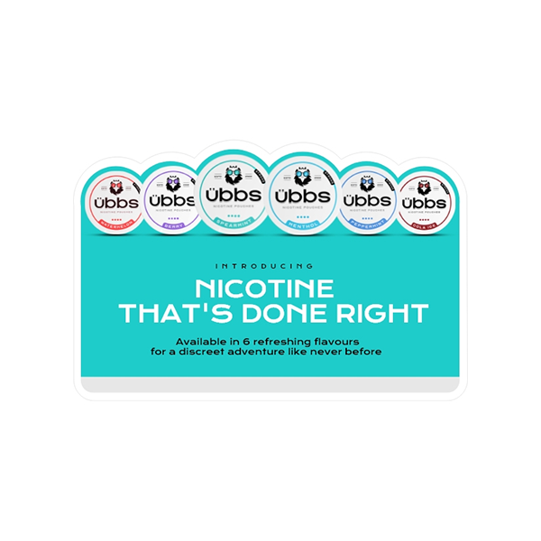 Ubbs Nicotine Pouches CDU Bundle + 120 Units Set 6mg 11mg 14mg