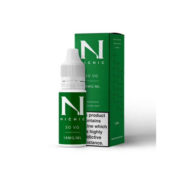 Nic Nic Flavourless Nicotine Shot 18mg  (50VG)