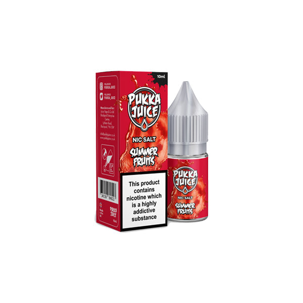 Pukka Juice 10ML Flavoured Nic Salt 20MG