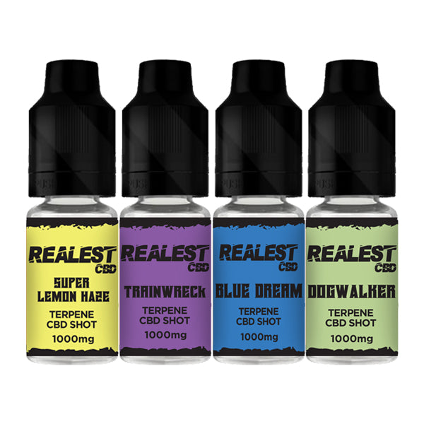 Realest CBD 1000mg Terpene Infused CBD Booster Shot 10ml (BUY 1 GET 1 FREE)